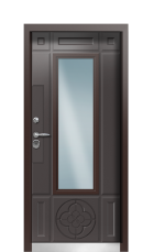 Дверь Termo Tobacco Ral 8019 931 вид внутри