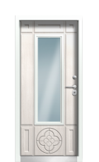 Дверь Termo Ral 9003 Граб Белый 932 вид внутри