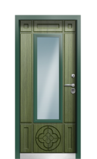 Дверь Termo Patina Тёмно-зелёное 965 вид внутри