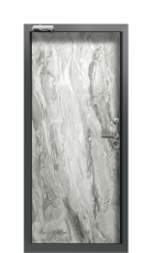 Дверь Termo Дверь Terma Белый и Черный Мрамор Ral 7043 вид внутри