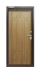 Дверь Termo Ral 8017 Дуб 521 вид внутри