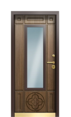 Дверь Termo Ral 9003 Тик 361 вид внутри