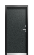 Дверь Termo Ral 9005 Серый Кварц 656 вид внутри