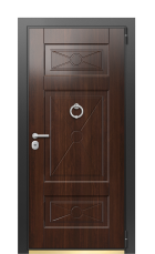 Дверь TermoWood Vesuvio Кофейное дерево 278 вид снаружи