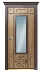 Дверь TermoWood Ral 8017 Грецкий Орех 429 вид снаружи