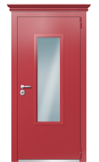 Дверь TermoPlus Ral 3031 Securemme 535 вид снаружи