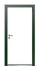 Дверь TermoWood Patina Ral 7002 163 вид снаружи