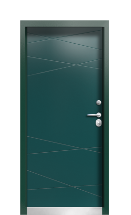 Дверь TermoPlus Ral 8025 Зелёное Сукно 196