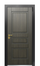 Дверь TermoWood Ral 9005 Венге 444 вид снаружи