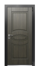 Дверь TermoWood Ral 9005 Венге 558 вид снаружи