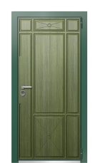 Дверь TermoWood Ral 6028 Тёмно-зелёное 583 вид снаружи