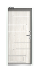 Дверь Termo Ral 9003 Белая эмаль 515 вид внутри