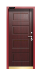 Дверь Termo Ral 9003 Милк 428 вид внутри