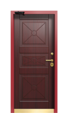 Дверь Termo Ral 9005 Венге 442 вид внутри