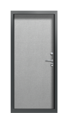 Дверь Termo Ral 7009 Лен графит 1168 вид внутри