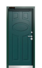 Дверь Termo Patina Тёмон Зелёное 316 вид внутри