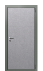 Дверь TermoWood Ral 7009 Лен маренго 1071 вид снаружи