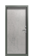Дверь Termo Ral 7009 Бетон темный 787 вид внутри