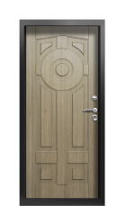 Дверь Termo Ral 9005 Светло-серый 1457 вид внутри