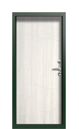 Дверь TermoPlus Patina Белая эмаль 1375