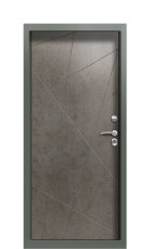 Дверь Termo Ral 9003 Бетон Тёмный 687 вид внутри