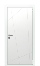 Дверь TermoWood Ral 9003 Милк 122 вид снаружи