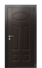 Дверь TermoWood Ral 9005 Венге Бонобо 121 вид снаружи