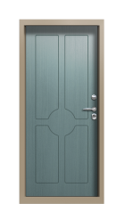 Дверь Termo Ral 7006 Серый Туман 1057 вид внутри