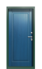 Дверь Termo Ral 6028 Темно-синяя 1032 вид внутри