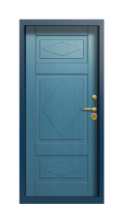 Дверь Termo Del Mare Серо-голубая 1488 вид внутри