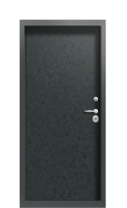Дверь Termo Ral 7043 Черный гранит 1169 вид внутри