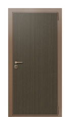 Дверь TermoWood Ral 8025 Орех американский 1356 вид снаружи