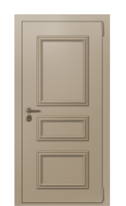 Дверь TermoPlus Ral 1019 Орех Американский вид снаружи