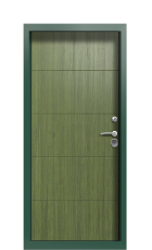 Дверь Termo Ral 6028 Темно-зеленое 1349 вид внутри