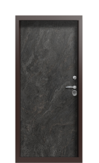 Дверь Termo Tobacco Темный мрамор 1511 вид внутри