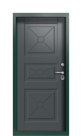 Дверь TermoWood Ral 6005 Ral 7043 1491