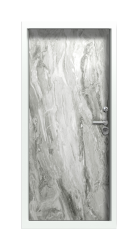 Дверь Termo Ral 9005 Тёмный мрамор 270 вид внутри