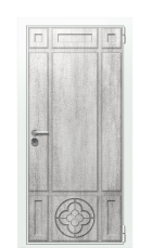 Дверь TermoWood Ral 9003 Джут Белый 271 вид снаружи