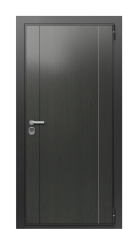 Дверь TermoWood Vesuvio Дымчатое дерево 1059 вид снаружи