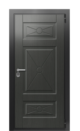 Входная дверь TermoWood Ral 9005 Графитовое дерево 272