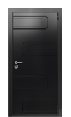 Дверь TermoWood Ral 9005 Collori Ral 9005 2720 вид снаружи