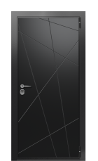 Дверь TermoWood Ral 9005 Collori Ral 9005 2582 вид снаружи