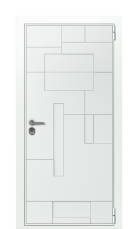 Дверь TermoWood Ral 9003 Collori Ral 9003 2719 вид снаружи