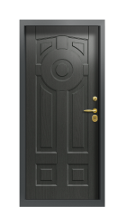 Дверь Termo Ral 7043 Графитовое дерево 1497 вид внутри