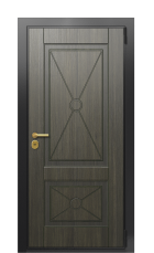 Дверь TermoWood Ral 9005 Венге 646 вид снаружи