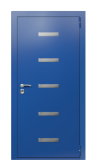 Дверь Termo Ral 5005 Кале 157 вид снаружи