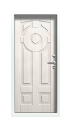 Дверь Termo Ral 9003 Граб Белый 627 вид внутри