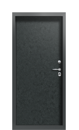 Дверь TermoPlus Ral 7043 Чёрный Гранит 80