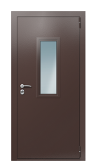 Дверь Termo Ral 8017 Kale 1101 вид снаружи