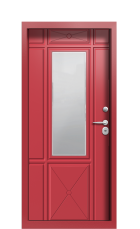 Дверь Termo Ral 3005 Тёмно-красный 311 вид внутри